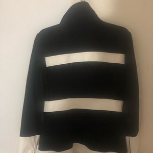Black and white INC dress coat